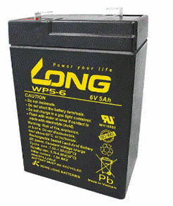 Bình ắc quy kín khí (AGM VRLA) 6V-5Ah Long WP5-6 , dòng điện 6A